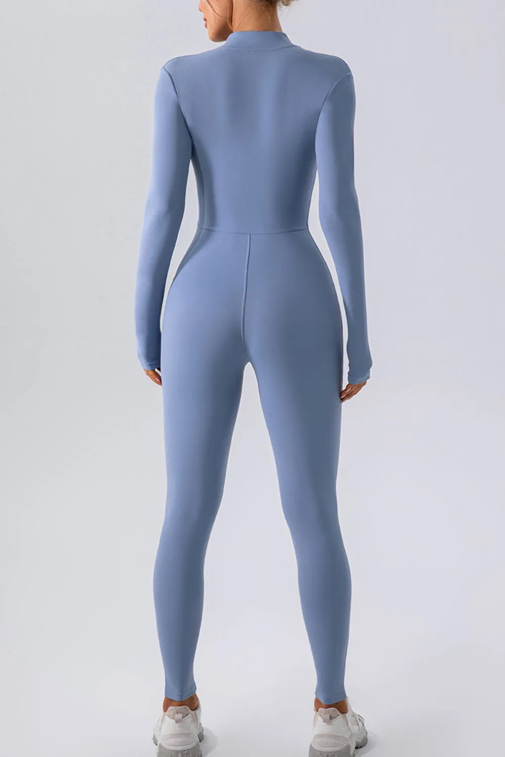 Half Zip Mock Neck Active Jumpsuit (12)