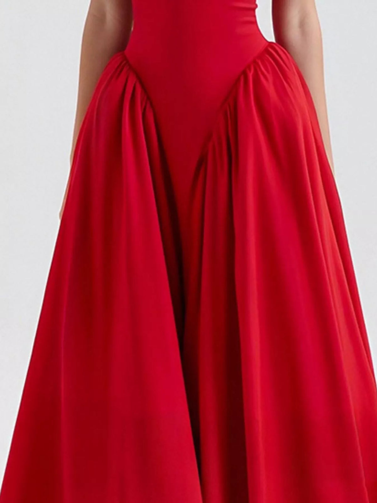 Halter Neck Midi Dress Pockets (9)