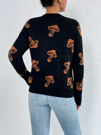 Patterned Drop Shoulder Sweater (9)