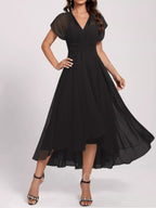 Ruched A-line Midi Dress (7)