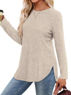Round Neck Raglan Sleeve T-shirt (27)