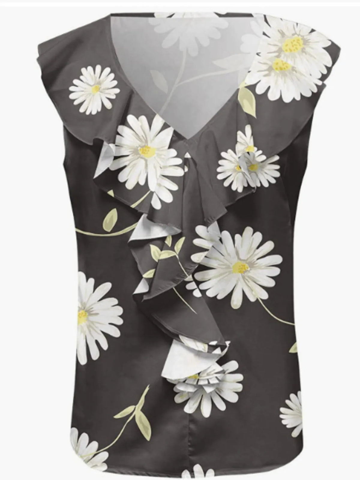 Printed V-neck Tank (12)