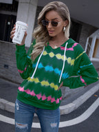 Tie Dye Raglan Sleeve Hoodie (5)