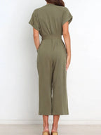Notched Short Sleeve Tie Waist Jumpsuit (3)