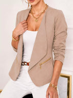 Open-front Long Sleeve Blazer