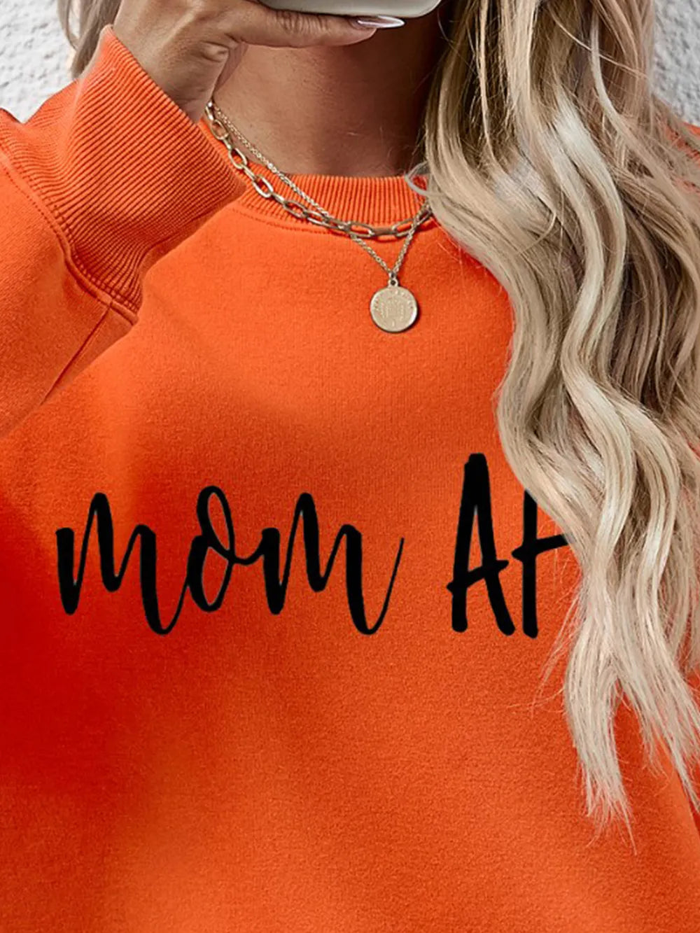 Letter Graphic Dropped Shoulder Sweatshirt (26)