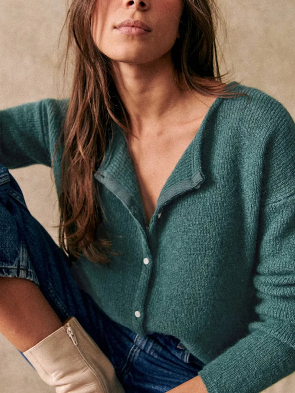 Button Down Long Sleeve Sweater (13)