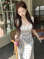 Polka Dot Brace Dress photo 14