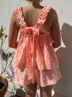 Striped Heart Cami Top Shorts Set (5)