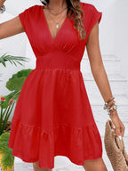 Tiered Cap Sleeve Mini Dress (13)