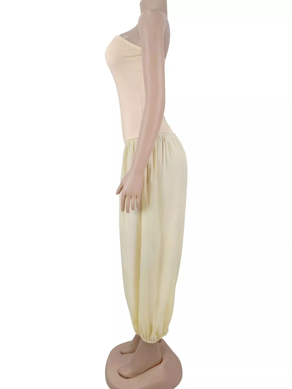 Strapless Ruched Wide-leg Jumpsuit (5)