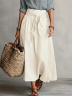 Full Size Button-down Shirt Skirt Set Plus (9)