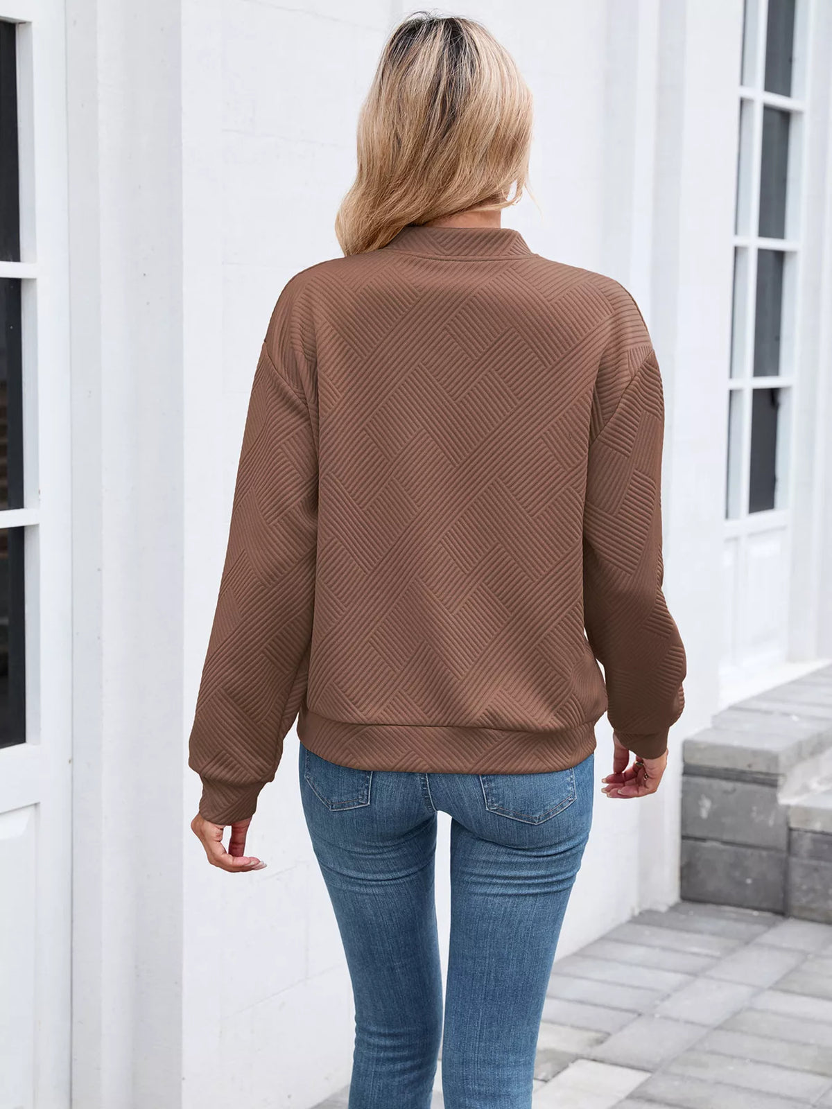 Textured Zip Up Jacket (10)