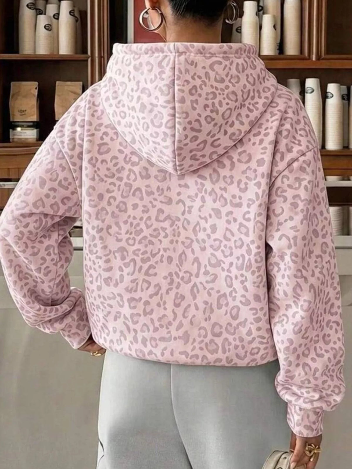 Leopard Dropped Shoulder Hoodie (5)