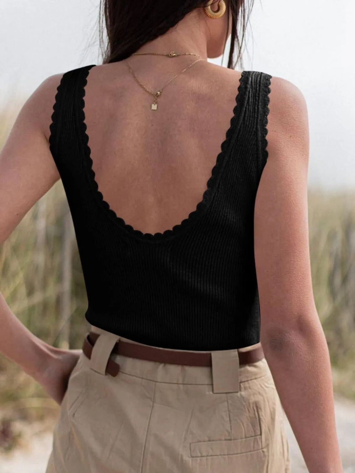Ribbed Scoop Neck Tank Top (11)
