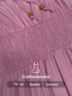 Smocked Spaghetti Strap Midi Dress (23)