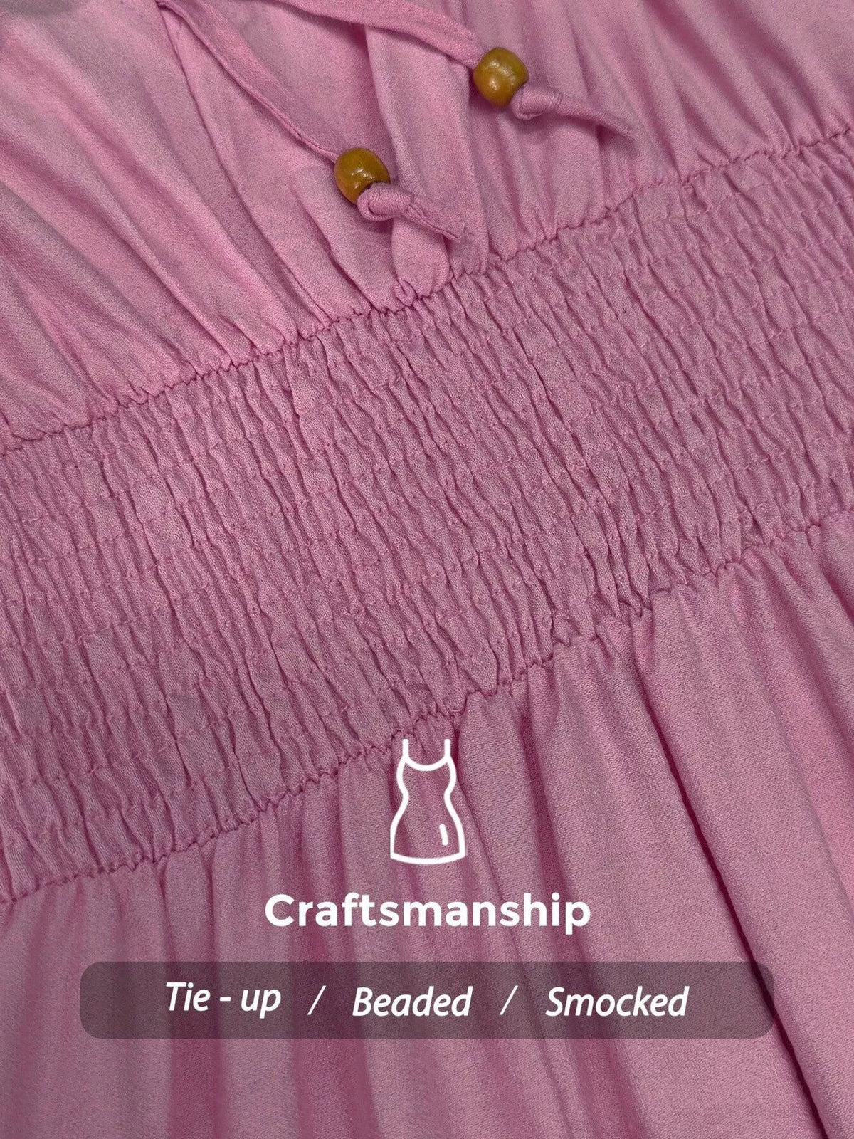 Smocked Spaghetti Strap Midi Dress (23)