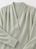 Long Sleeve Satin Blouse (13)