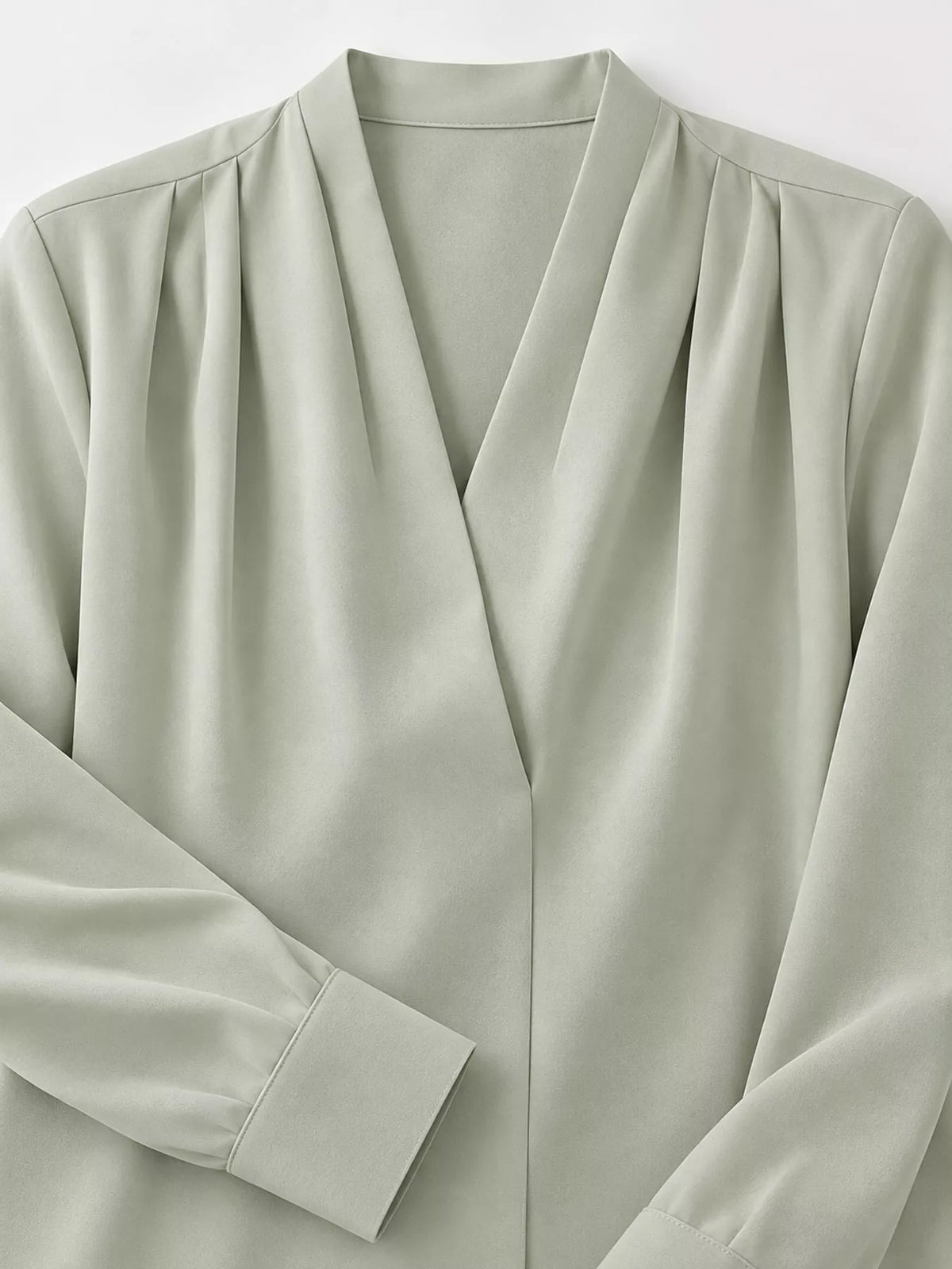 Long Sleeve Satin Blouse (13)