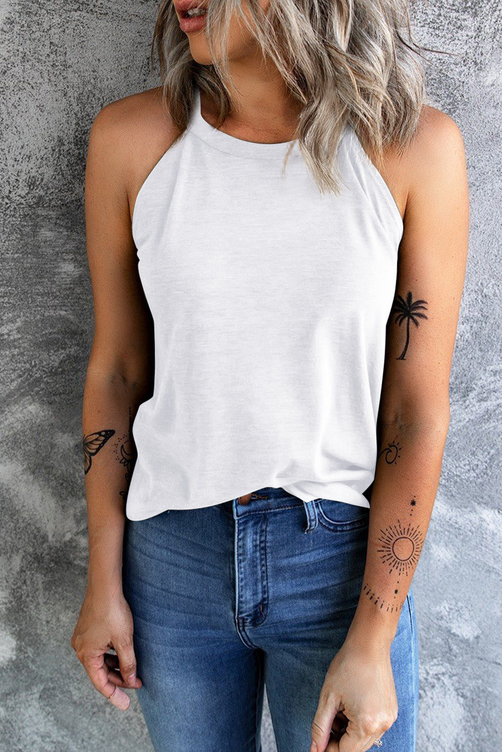 Curved Hem Grecian Tank Top (11)