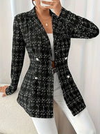 Tweed Double-breasted Blazer