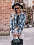 Plaid Button-down Long Sleeve Shirt (27)