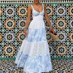 Print High Waist Slim Dress photo 2