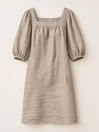 Square Neck Puff Sleeve Mini Dress (8)