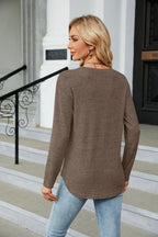 Round Neck Long Sleeve T-shirt (2)