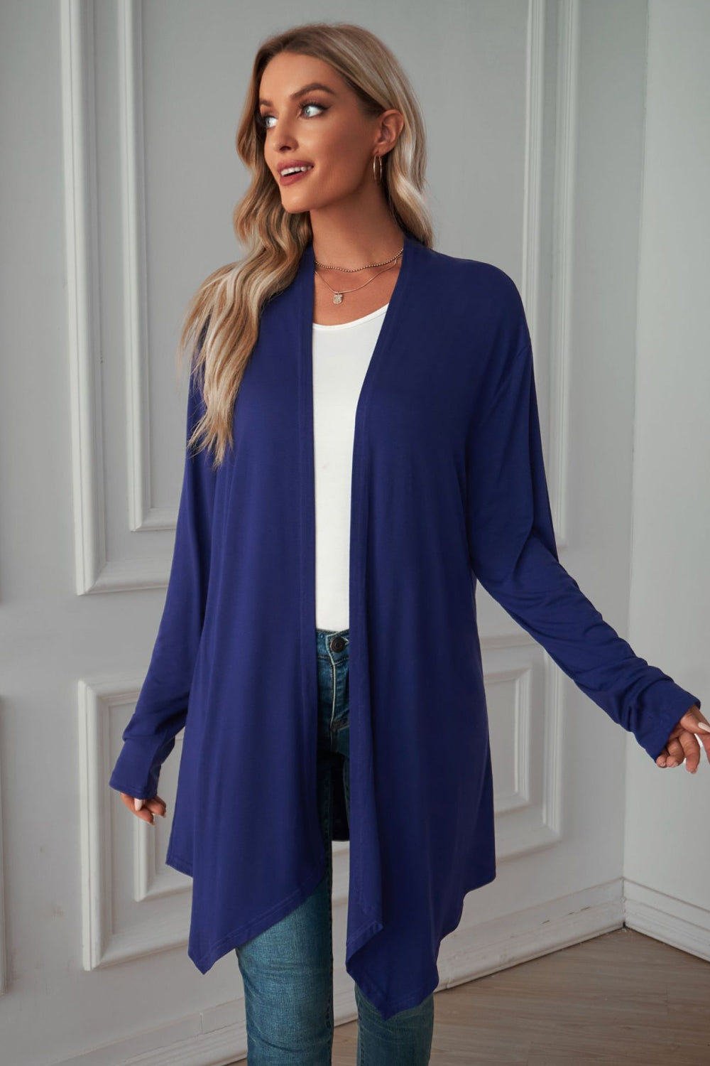 Open Front Long Sleeve Cardigan (4)
