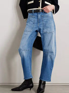 Wide-leg Jeans Patch Pockets (2)