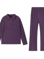 Ribbed Knit Top Pants Set (24)