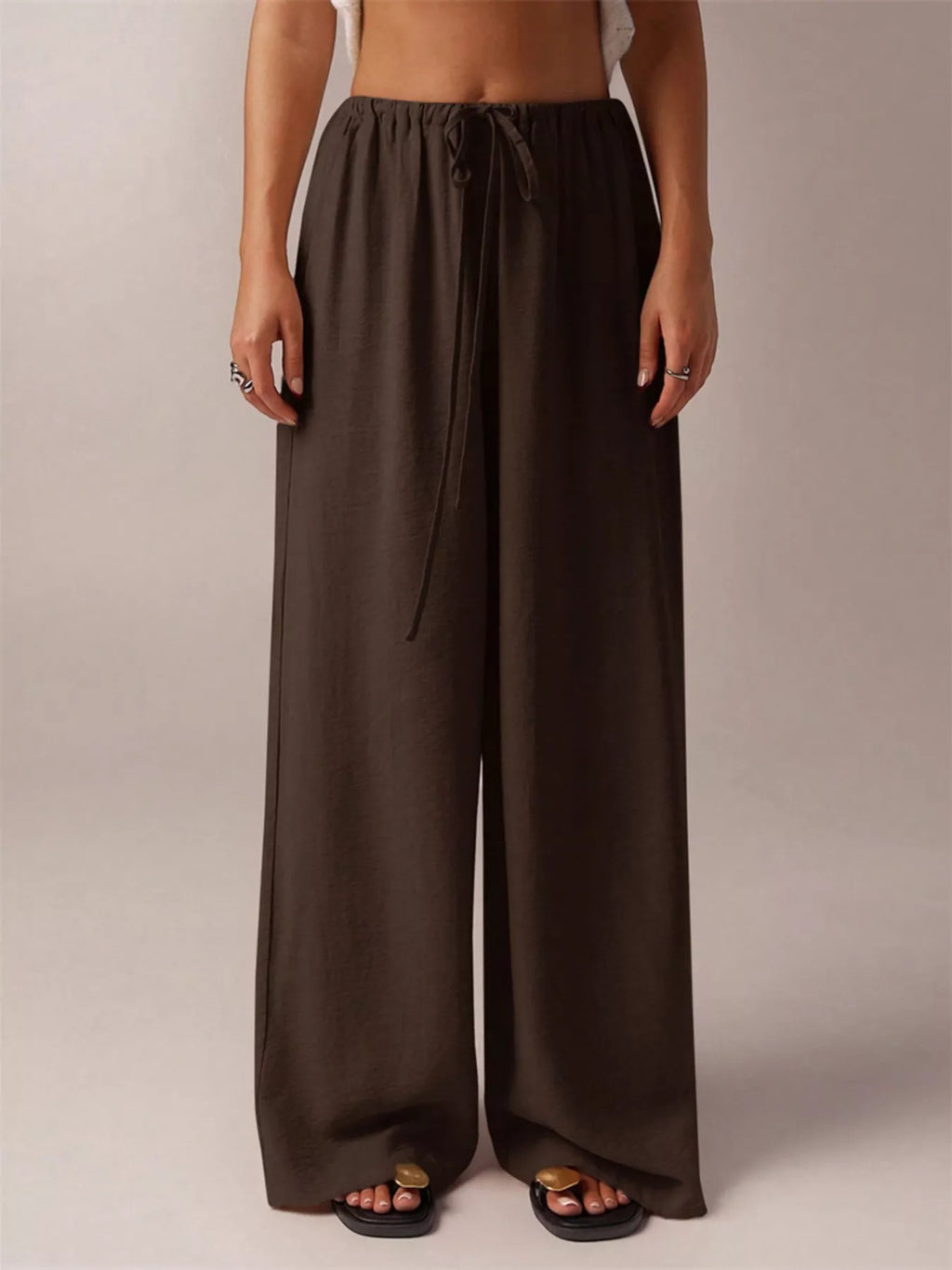 Drawstring Wide Leg Pants (16)