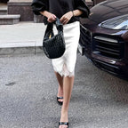 Lace-patchwork Midi Skirt photo 5