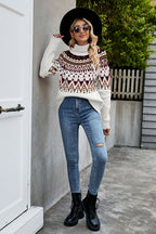 Turtleneck Ribbed Trim Sweater (9)