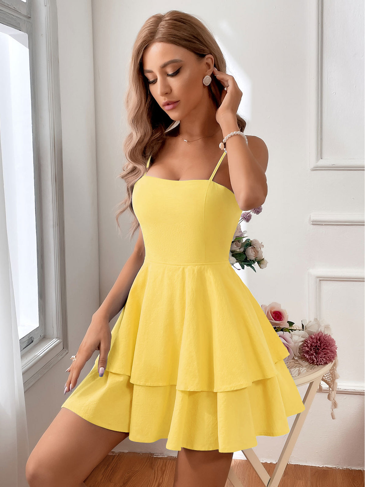 Bow Bandage Slip Dress variant CJLY180490226ZA|CJLY180490227AZ|CJLY180490228BY|CJLY180490229CX|CJLY180490230DW