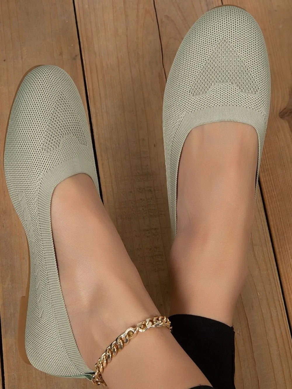 Polyester Flat Slip-ons (3)
