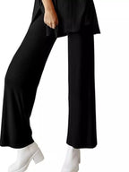 Relaxed Fit Round Neck Top Pants Two-piece Set (10)