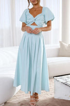 Sweetheart Neck Puff Sleeve Dress (23)