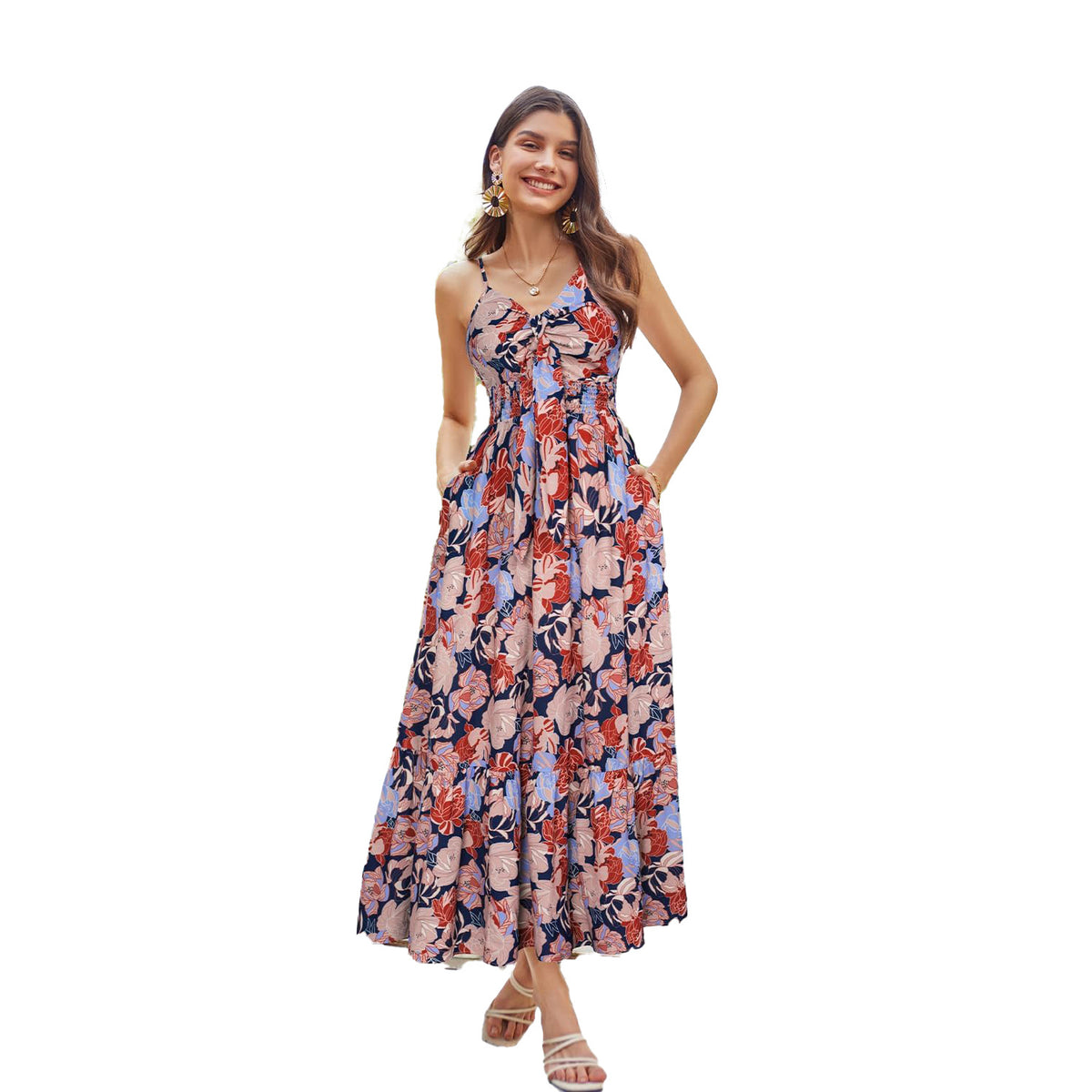 Bohemian Print Slip Dress Vacation variant CJLY231117646TG|CJLY231117647UF|CJLY231117648VE|CJLY231117649WD|CJLY231117650XC