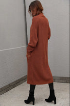 Waffle Knit Open Front Duster Cardigan Pockets (8)