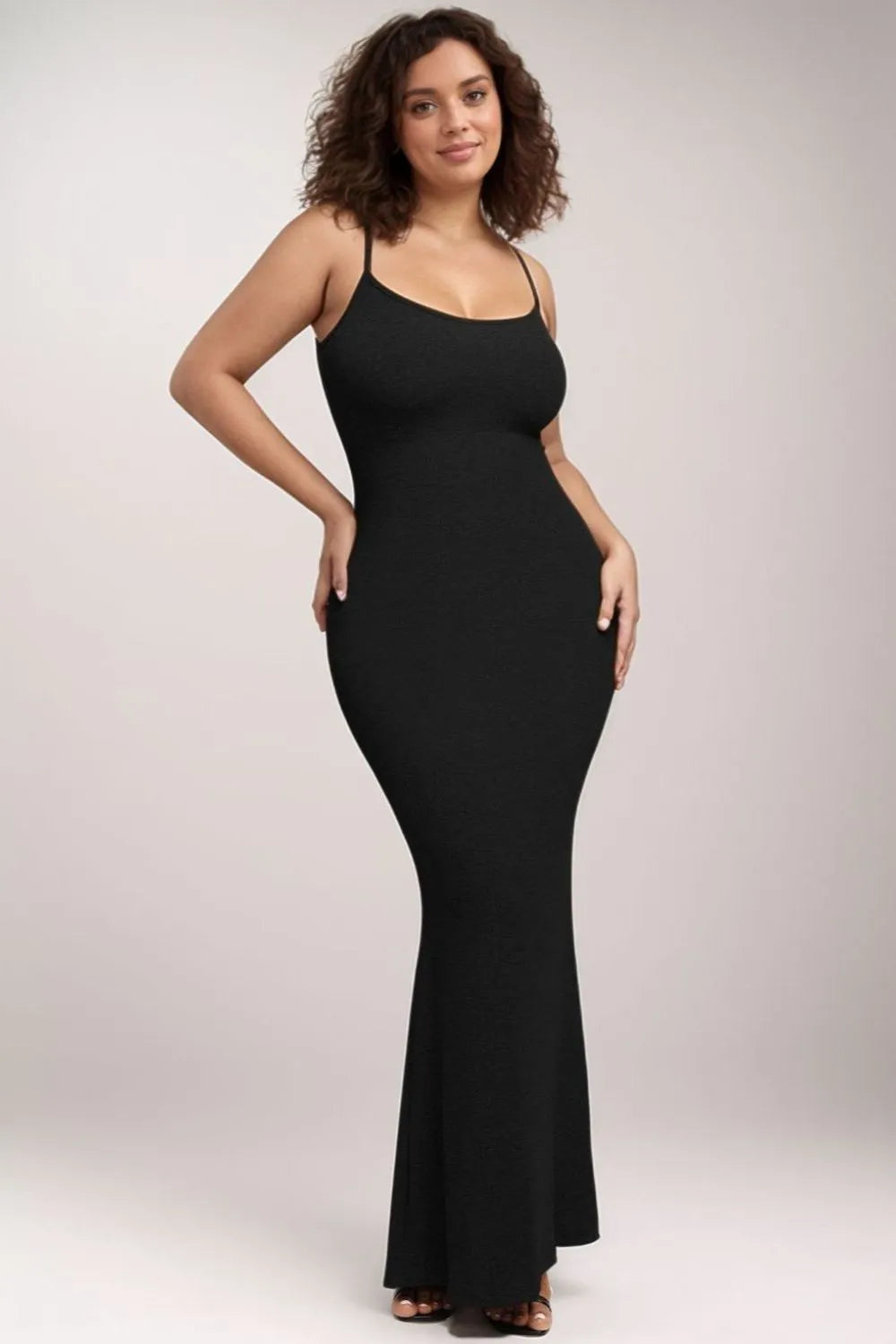 Built-in Shapewear Sleeveless Maxi Dress (3)