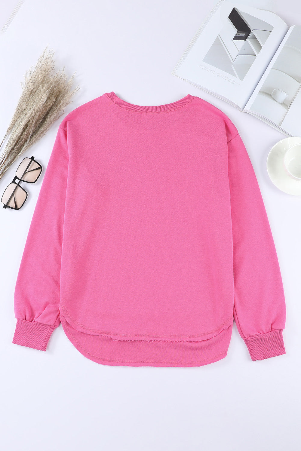 Side Slit Drop Shoulder Sweatshirt (20)