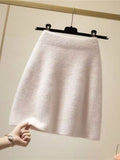 Plush Knit Mini Skirt (5)
