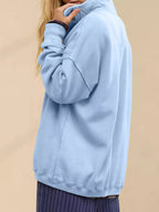 Half Snap Dropped Shoulder Sweatshirt (5)