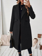 Lapel Collar Longline Coat (7)