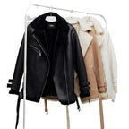Suede Zipper Solid Color Coat photo 2