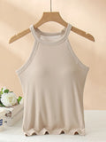 Grecian Neck Tank Chest Pads