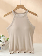 Grecian Neck Tank Chest Pads
