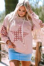 Drawstring Star Long Sleeve Hoodie (3)